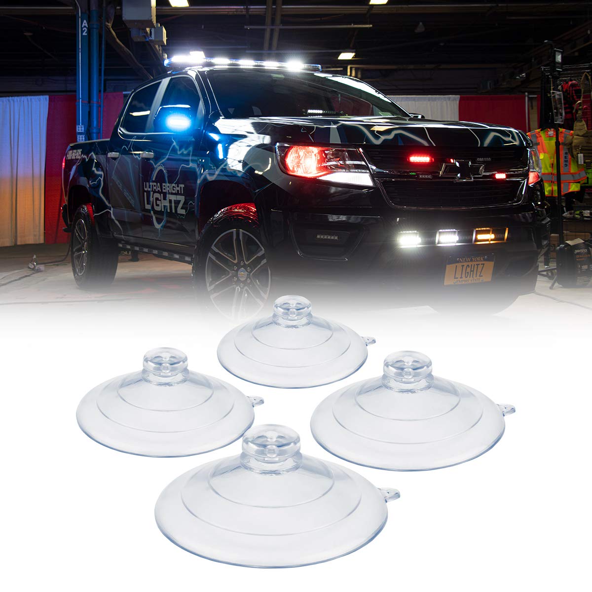 Buy Ultra Bright Lightz Large Replacement Suction Cups Dash Light Stick Light Windshield