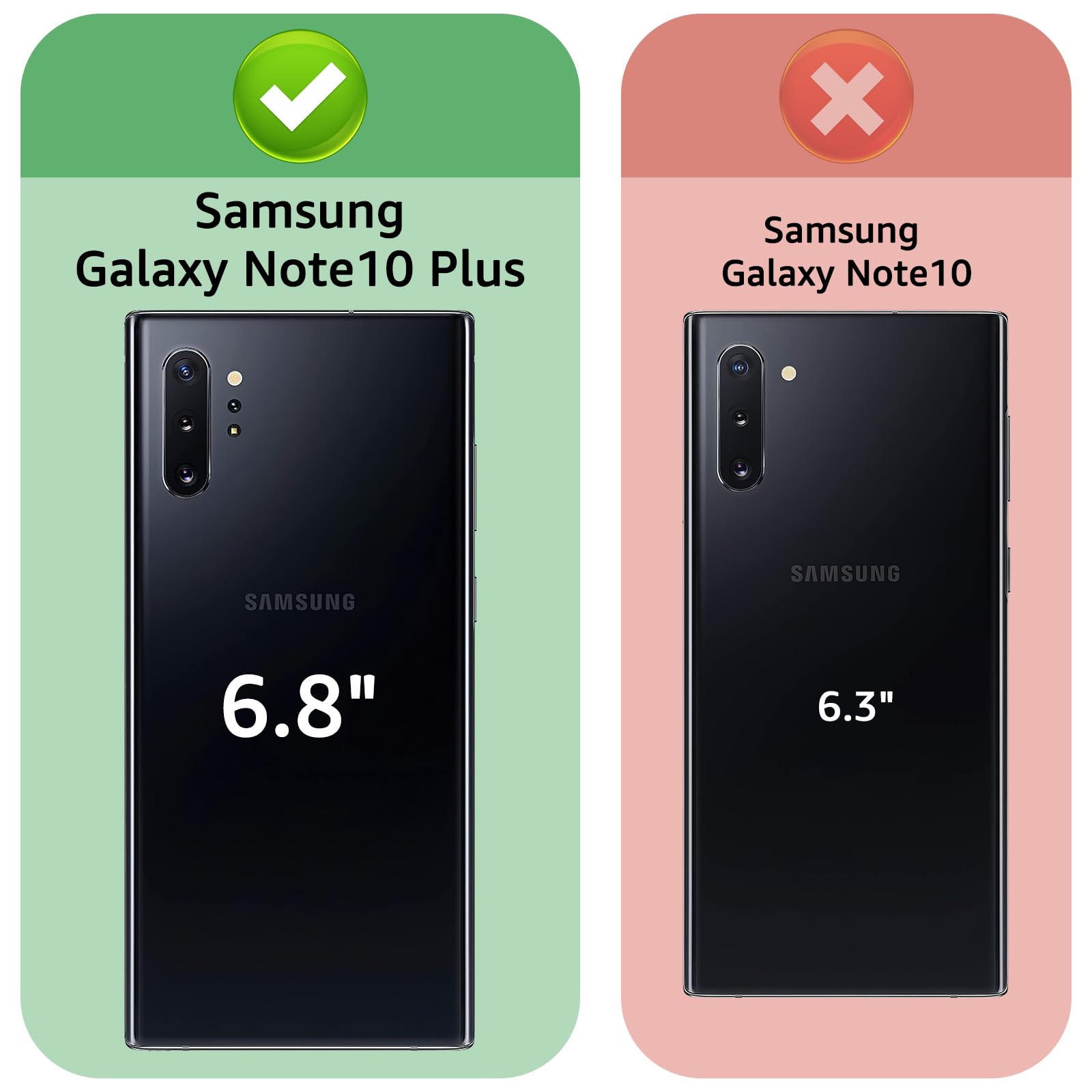 XcaseBar for Samsung Galaxy Note 10 Plus Wallet case with Zipper Credit Card Holder?RFID Blocking?, Flip Folio Book PU Leather Phone case Shockproof Cover Women Men for Note 10+ case Wine Red