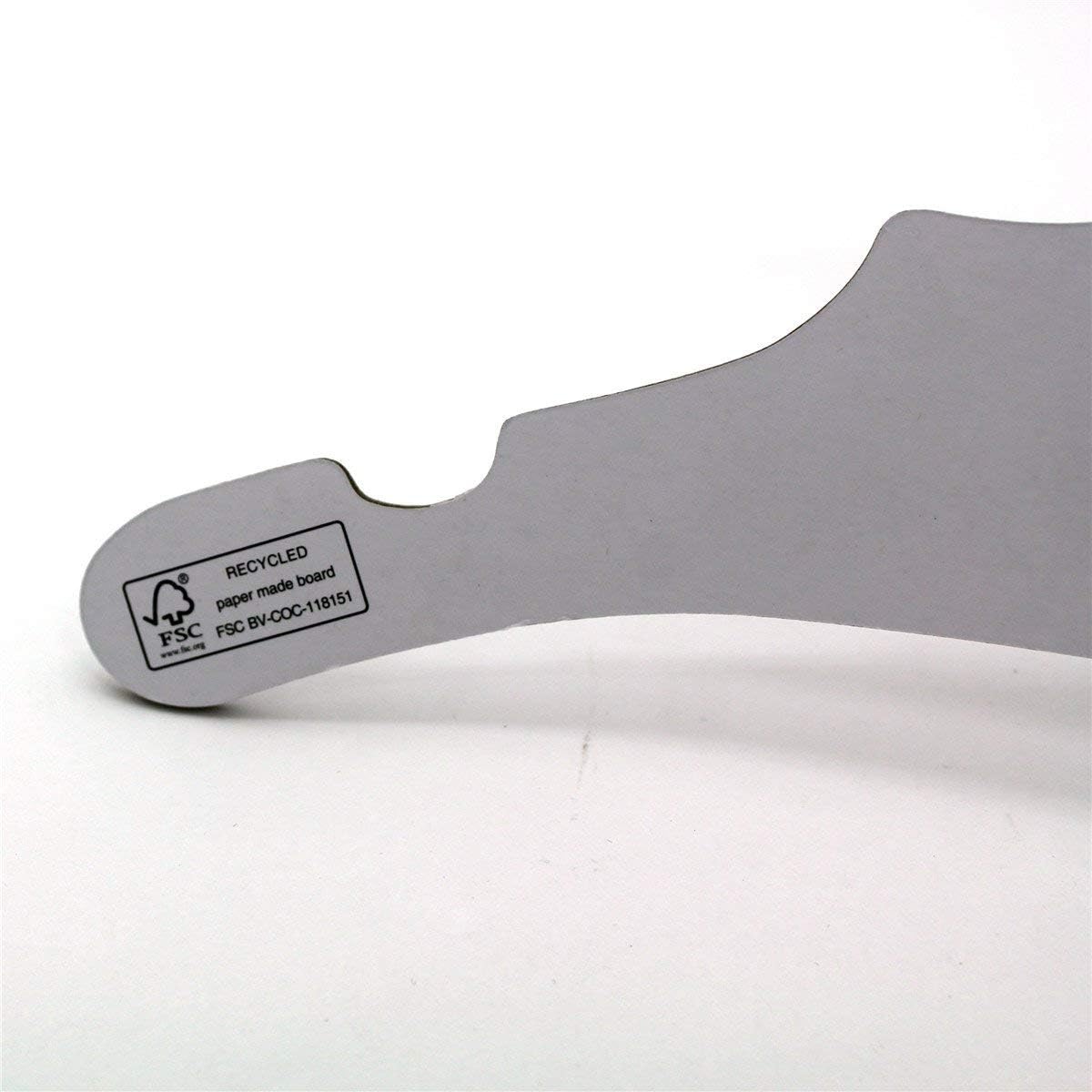 50Pack Koobay 9" Eco White Paper Cardboard Recyclable Children Baby Clothes Hangers for Pet Kid's Coat