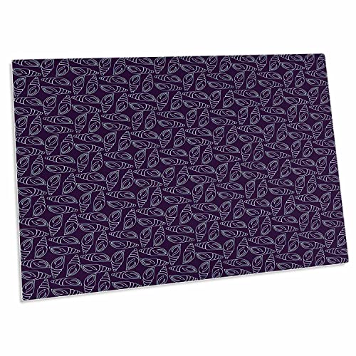 Alfombrilla de escritorio con diseño conchas marinas blancas