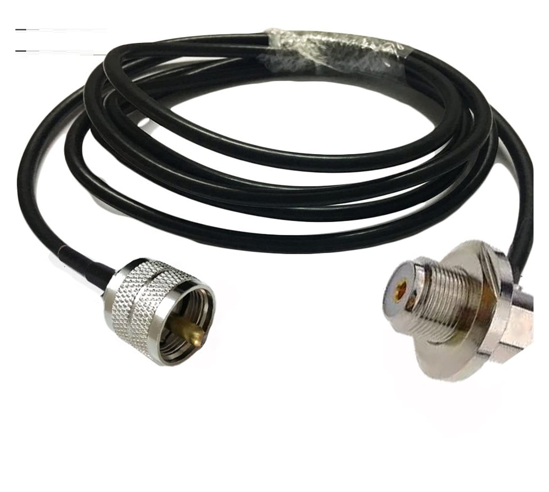 PIKETU Conector Macho SO239 UHF Hembra a UHF PL259 Apto Fit Compatible Antena móvil de Coche RG58 Cable coaxial 3m 5m 10m 15m 20m (Color : 10m)