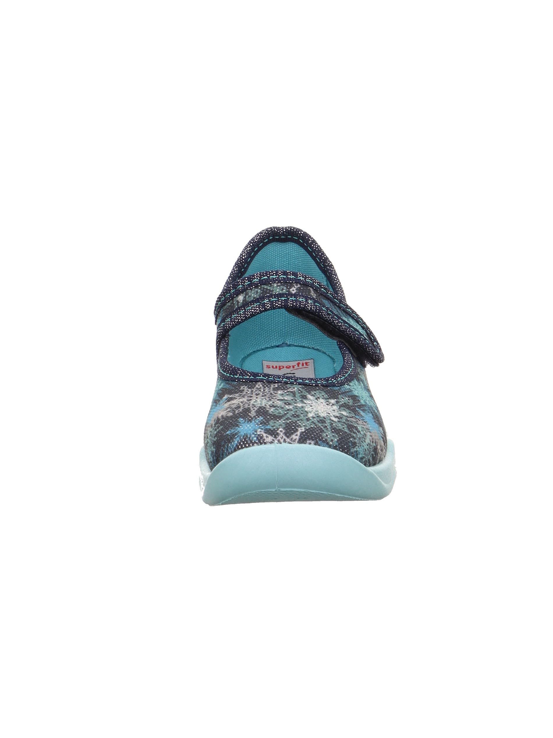 Superfit Mädchen Bubble Hausschuhe 1-006271, Blau Mehrfarbig 8020, 37 EU
