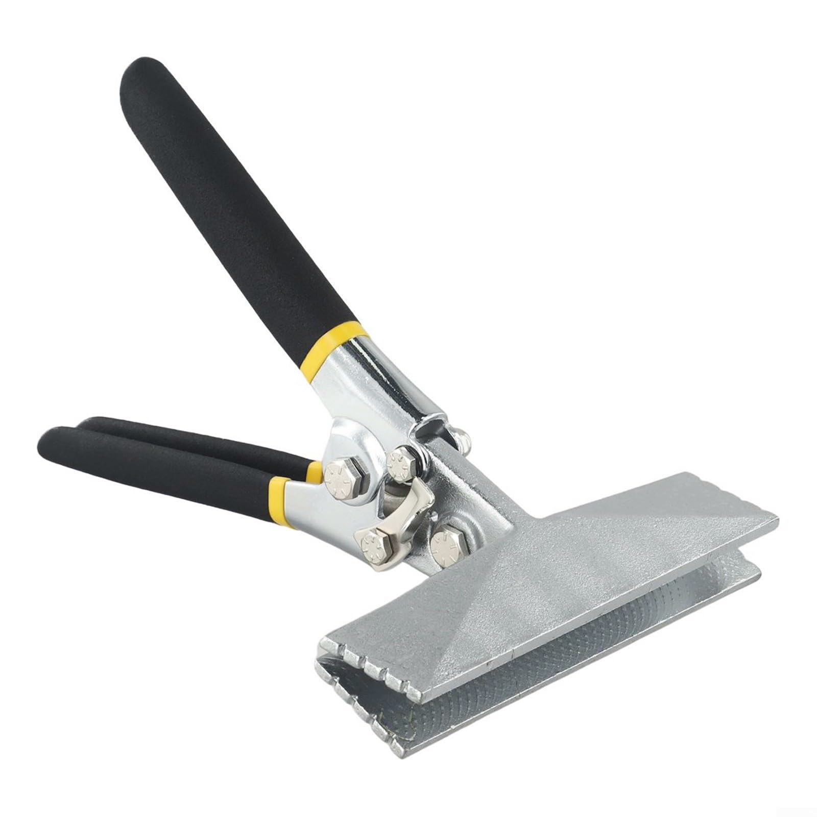 Alicates de doblado de chapa de metal resistente, soldadora manual de cromo vanadio con agarre antideslizante para curvas precisas, mango recto de 150 mm (C)