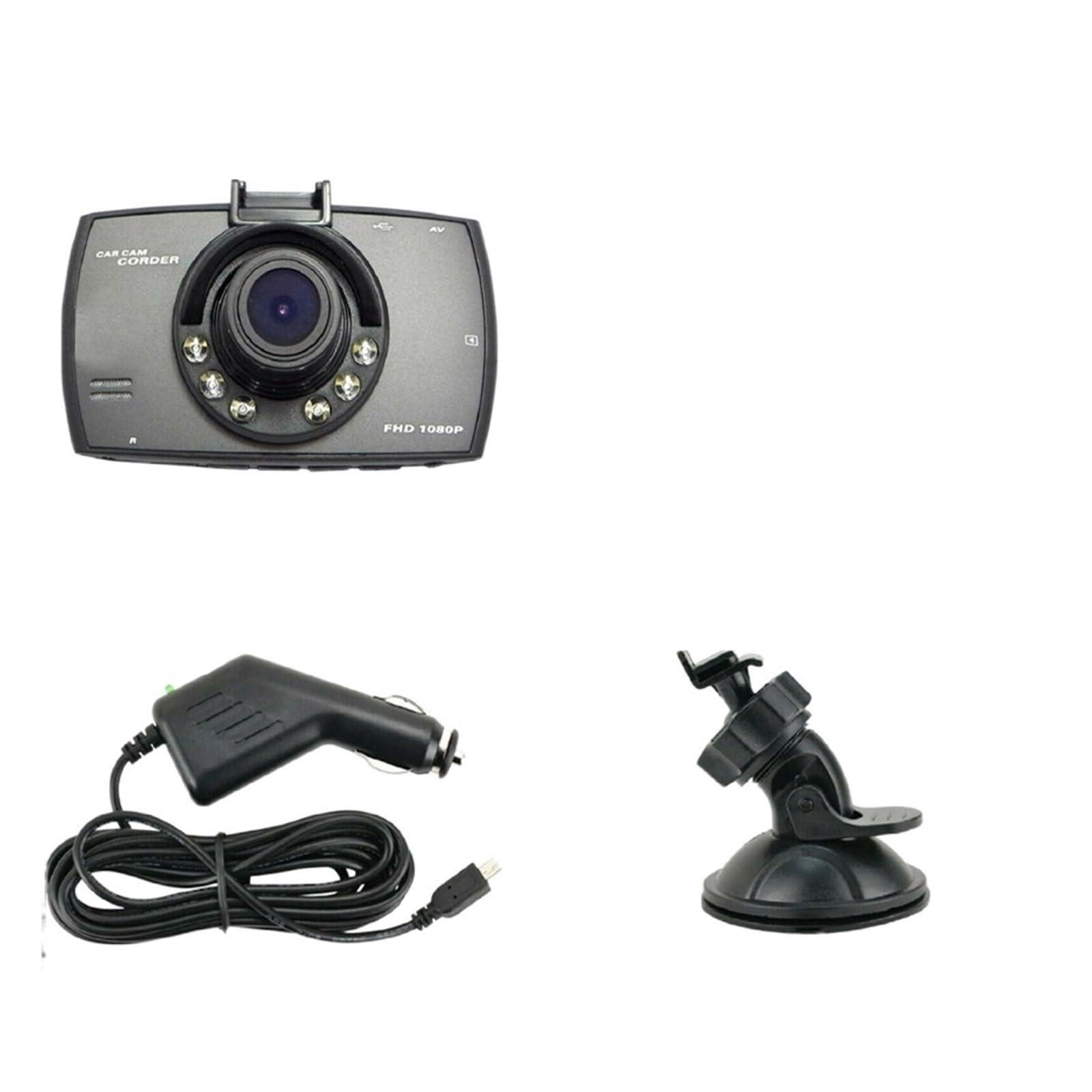 Dashcam Full HD 1080P con visión nocturna y gran angular de 140 grados 6