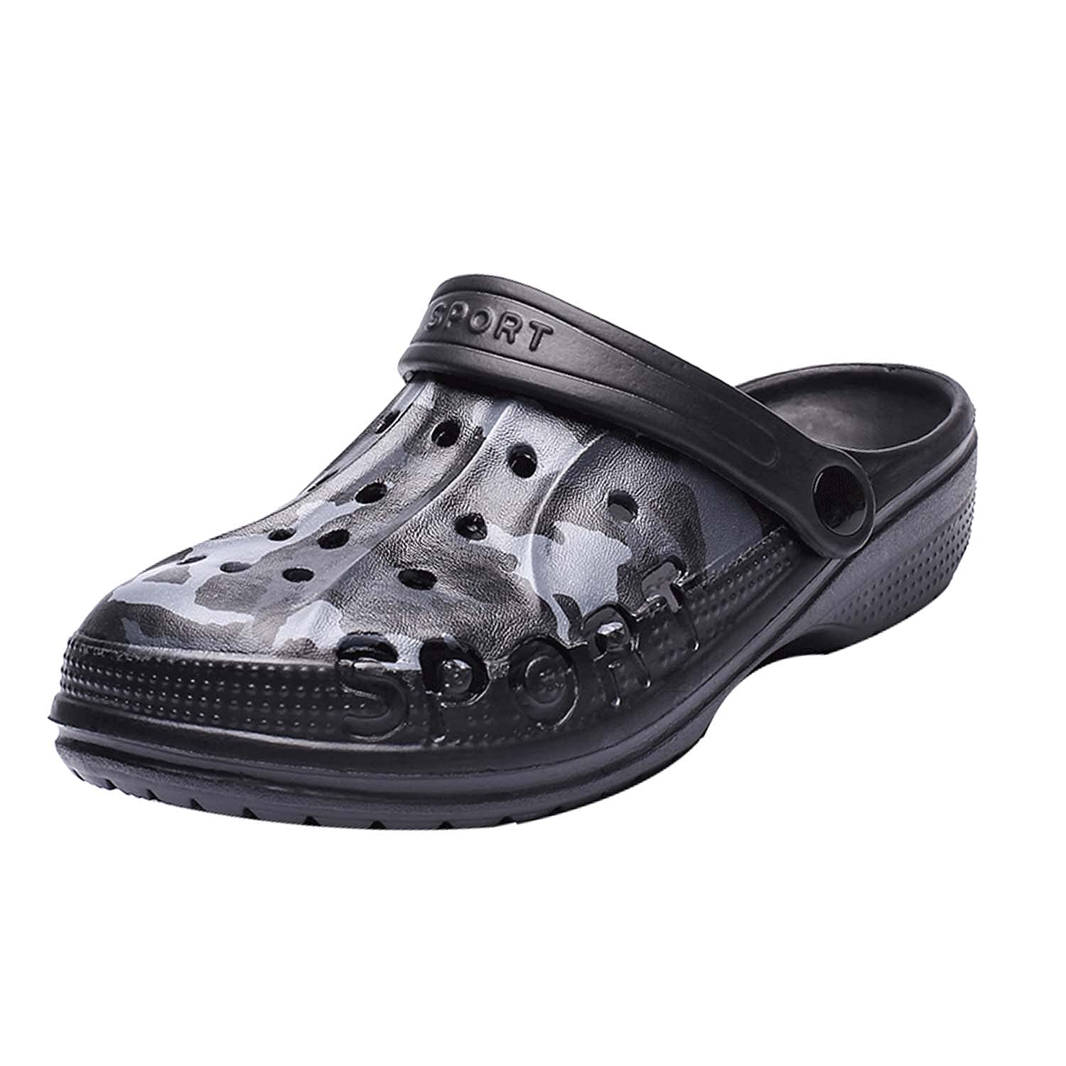 CERYTHRINA Jungen Clogs Tarnmuster Sommer Strand Badeschuhe