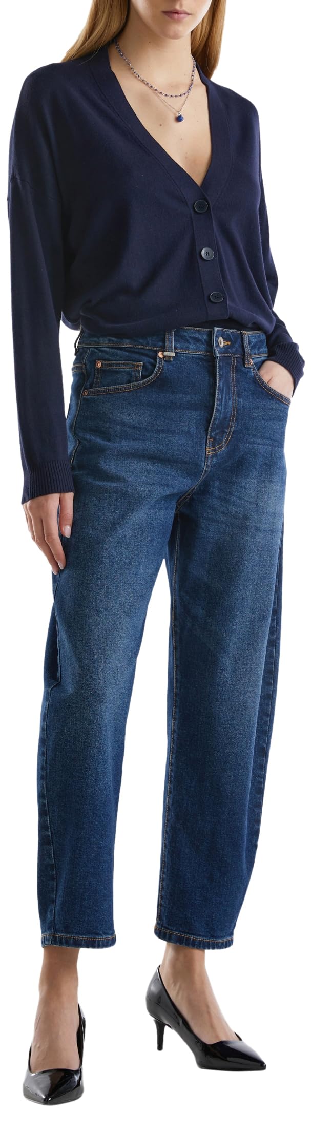 Pantalon Femme Denim Uni - United Colors of Benetton