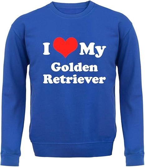 Amazon.com: I Love My Golden Retriever - Unisex Crewneck