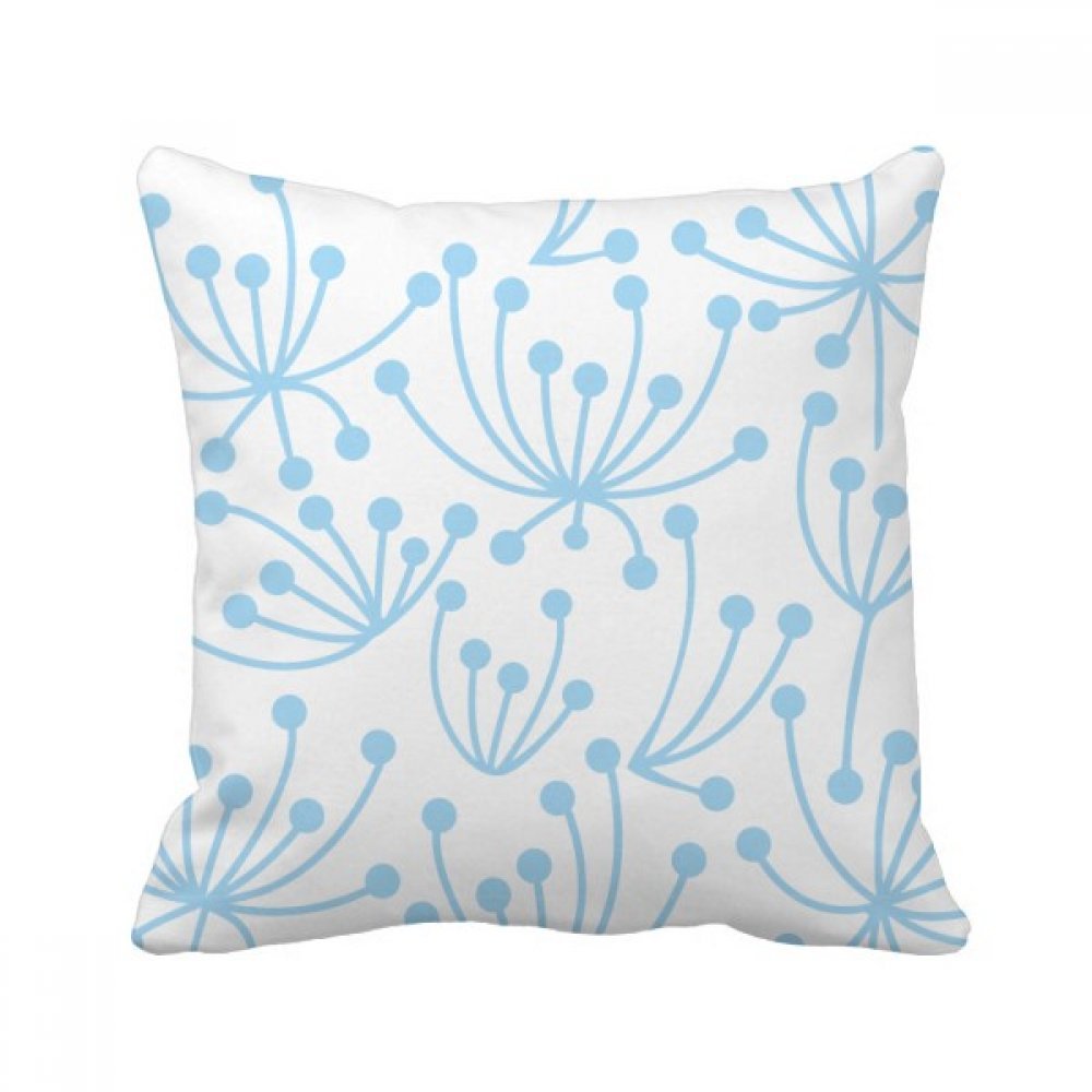 Coussin Fleur Bleue artistique, le cadeau idéal pour décorer un canapé chic