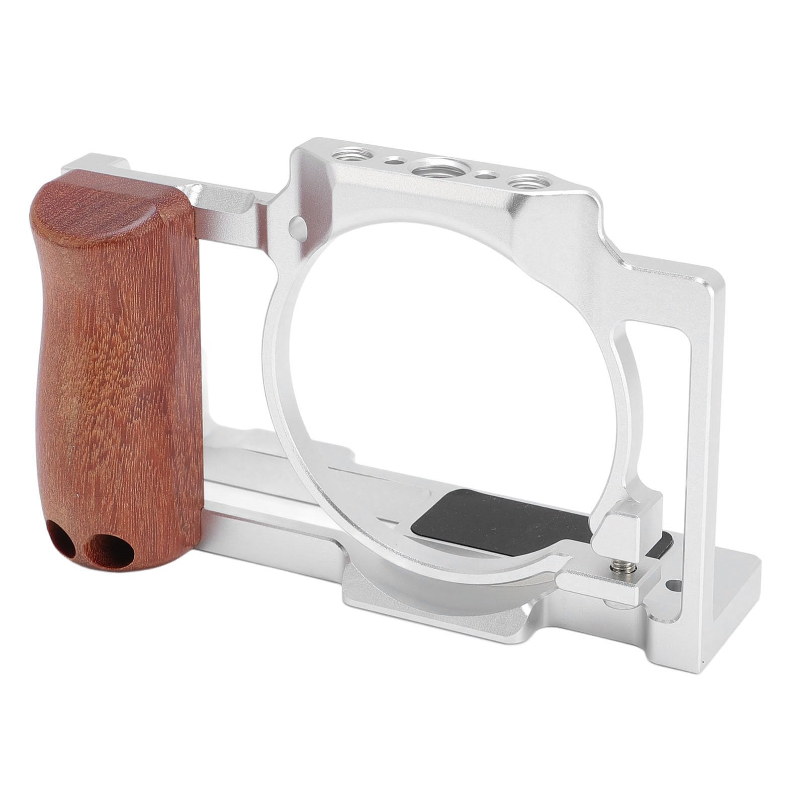 CHICIRIS Gabbia Video per Fotocamera per Rig ZV1 in Alluminio Resistente con Molteplici Opzioni di Montaggio Migliore Produzione Cinematografica (SILVER)