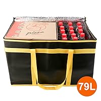 Vista 218 de Bodaon Paquete de 1 bolsas de compras reutilizables aisladas, bolsa enfriadora de picnic XL con cremallera superior para frío, bolsa aislada