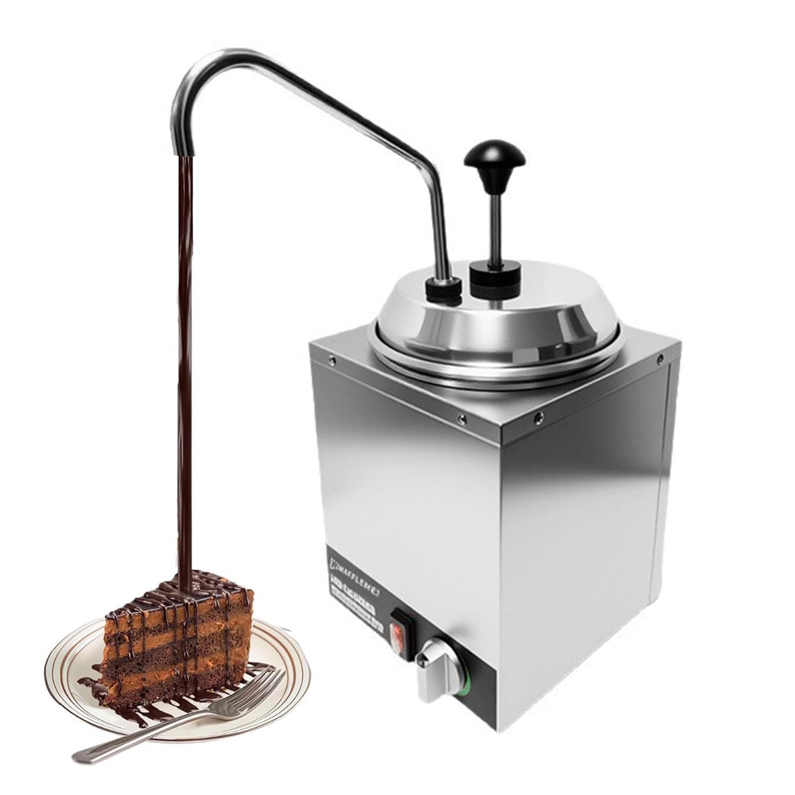 Calentador Comercial de Salsa de Chocolate, Máquina Eléctrica para Derretir Salsas con Bomba, Temperatura Ajustable, Dispensador de Queso Nacho, Máquina de Conservación de Calor para Mermelada One