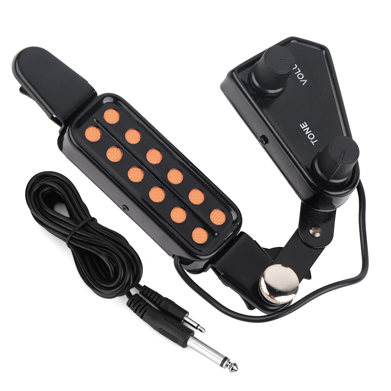 VGEBY1 Pickup per Chitarra, trasduttore Magnetico per Pick-up Acustico a 12 Fori con Kit di sintonizzatori Tono Volume Accessorio per Strumenti Musicali