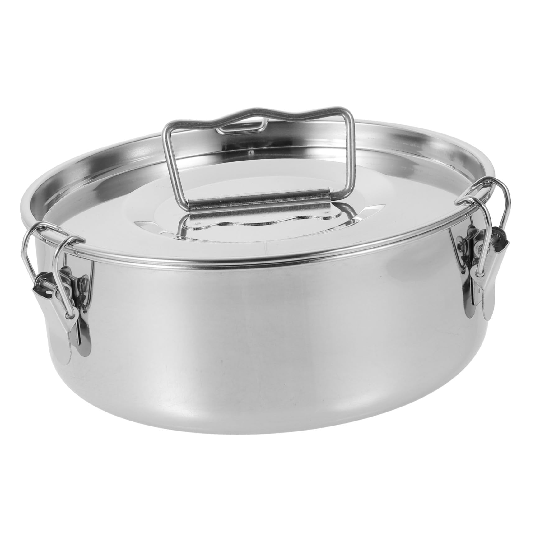 Molde Adecuado para Hornear y Cocinar al Vapor Arroz y Lasañas con Tapa de Acero Inoxidable para Flan Resistente y Duradero en Cocina Doméstica
