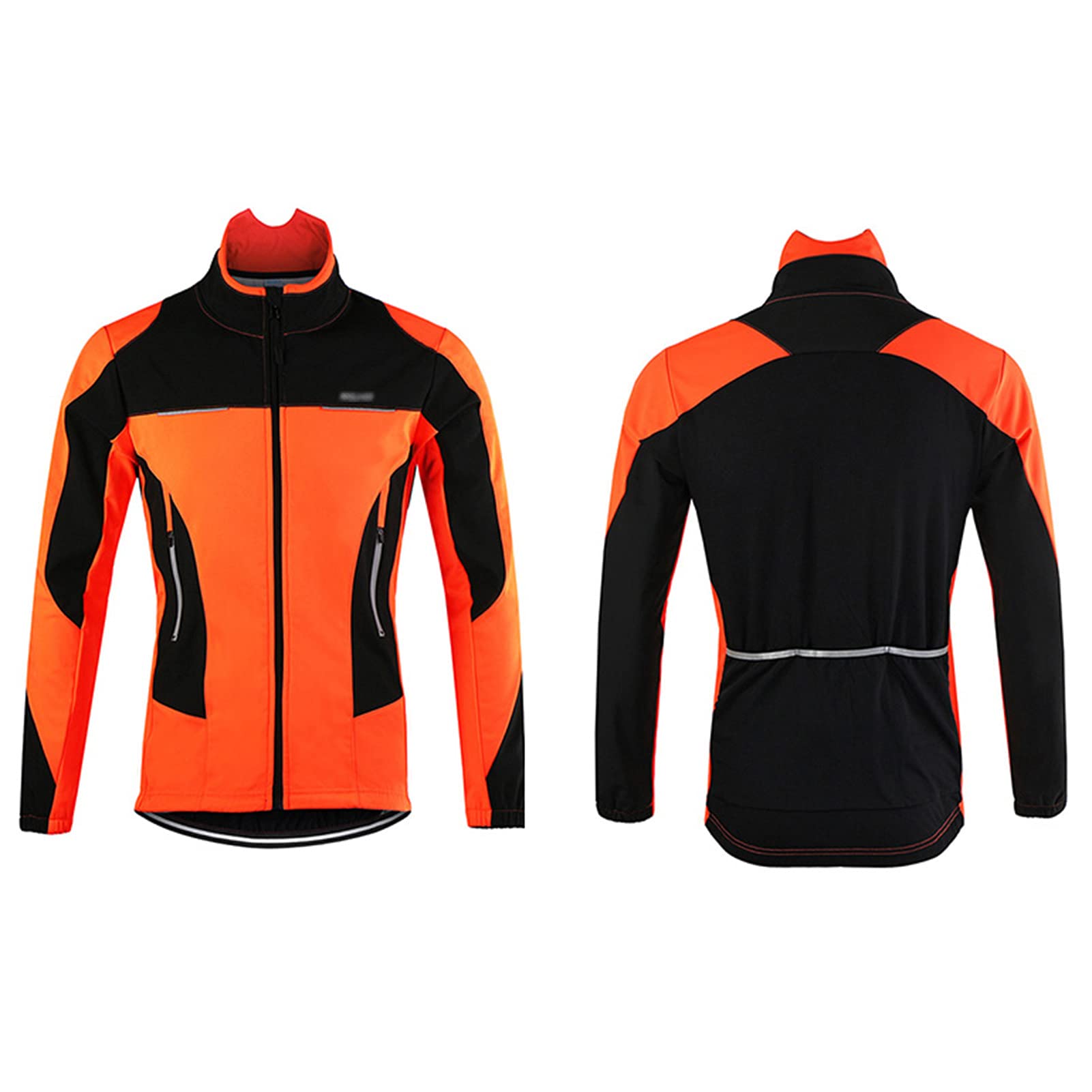 Chaqueta De Ciclismo Para Hombre, Impermeable Resistente Al Viento Y Cálida Polar MTB Ropa De Ciclismo, Chaqueta De Otoño E Invierno Para Correr