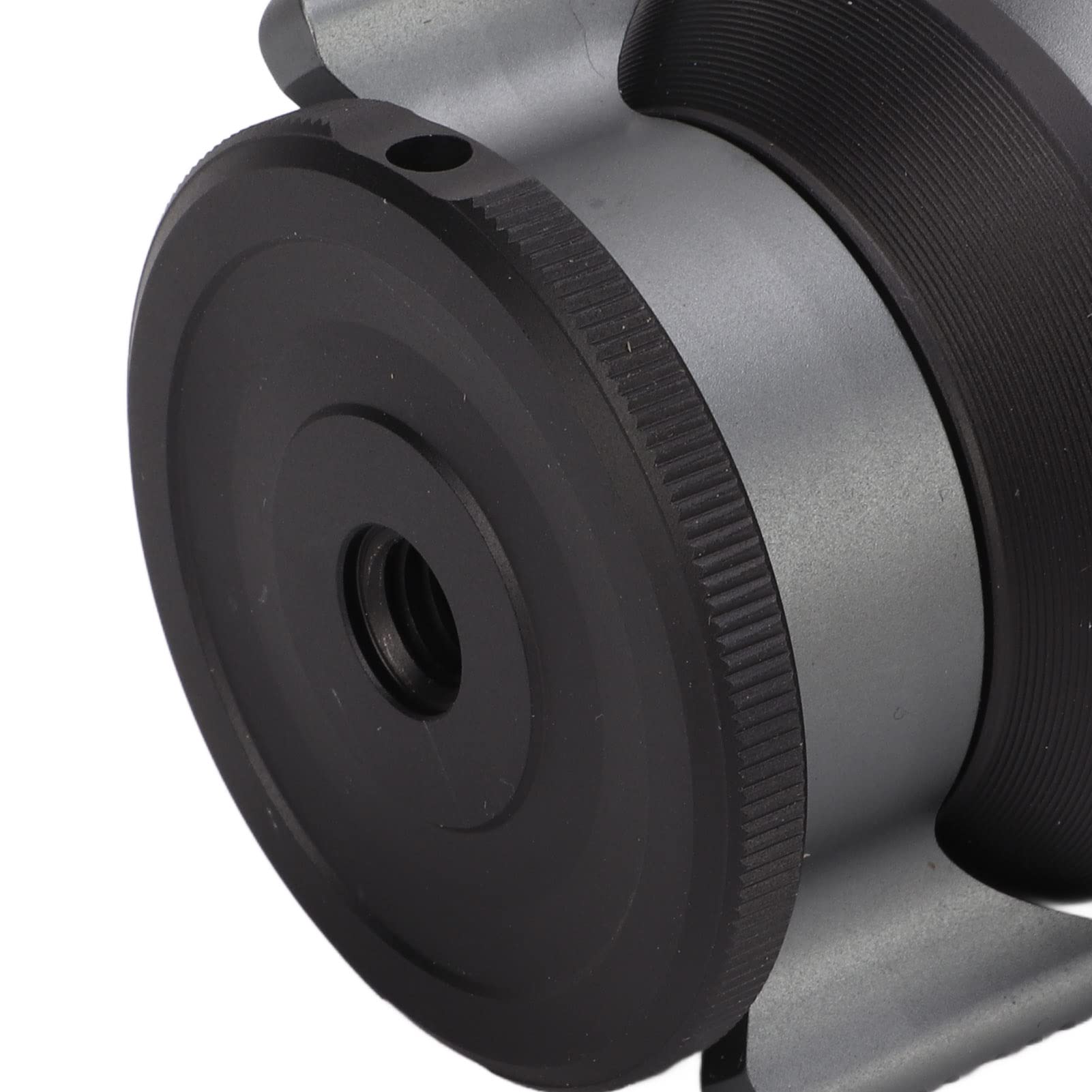 Aluminum Alloy Tripod Leveling Base with Bubble Level for, Cameras - CNC Machined, Rotatable Locking Knob, 1/4 & 3/8 Thread, Panoramic Head Compatible