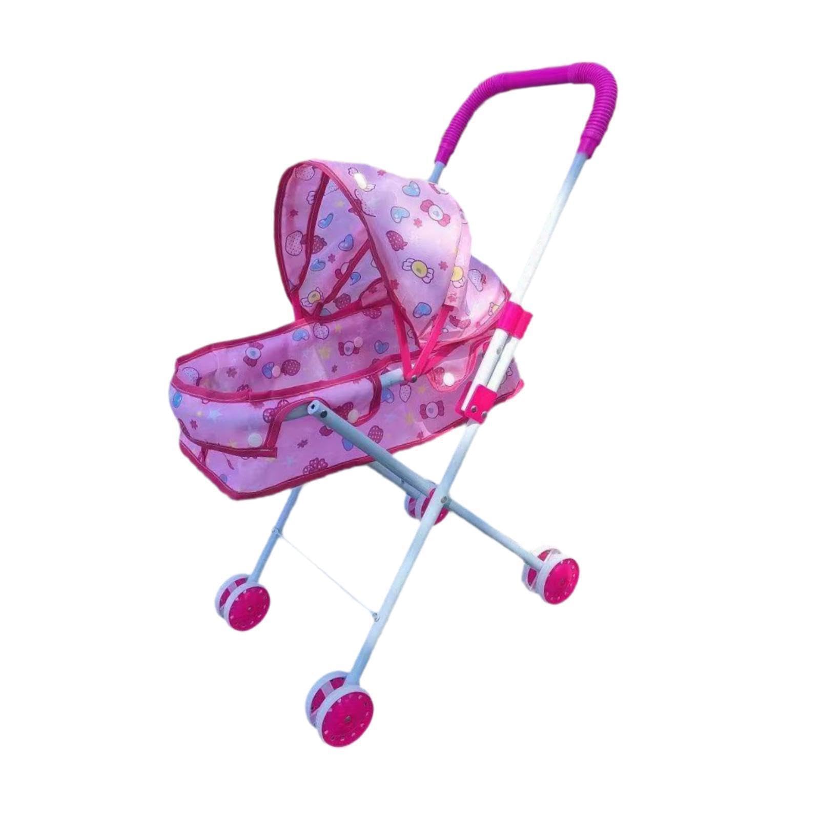 Mini passeggino giocattolo interattivo giocattoli di finzione passeggino di simulazione per giochi di ruolo attività di apprendimento giocattoli di