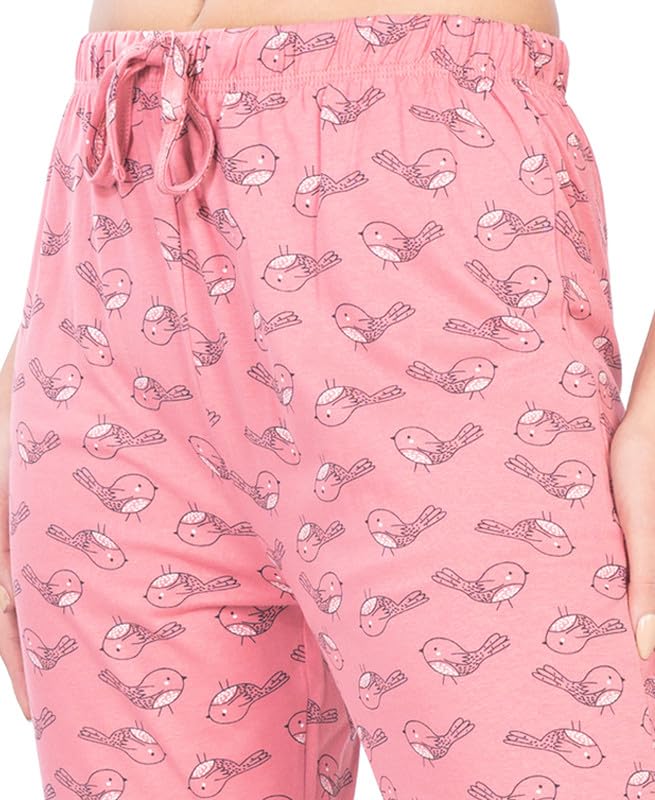 Image of Real Basics Womens Cotton All Over Print Pyjamas (Set of 2)