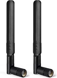 4G LTE Antenna SMA Male Aerial 8dbi 2.4GHz 5GHz 5.8GHz Dual-ban RP-SMA WiFi Aerial Omnidirectional Antenna 16cm for WiFi Router Wireless Network Card Gateway Trail Camera TP-Link