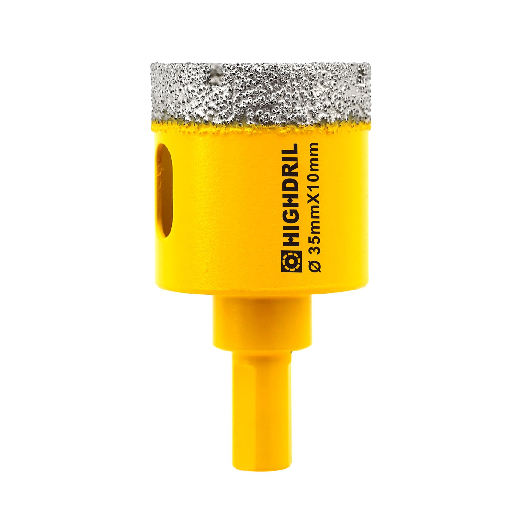 Dry Diamond Core Drill Bit,HIGHDRIL Diameter 35mm 1-3/8" with Triangle Shank Vacuum Brazed Hole Saw for Concrete Granite Marble Glass Porcelain Tile Masonry Brick โ image 1