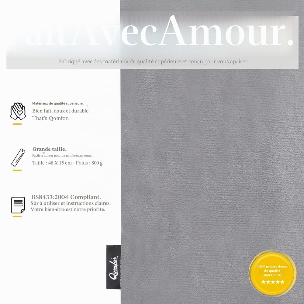 QOMFOR APPORTE DU CONFORT – Le coussin chauffant Qomfor est conçu en mettant l’accent sur la chaleur, la douceur et les petits plaisirs d’une vie confortable ; idéal pour les soirées tranquilles ou le