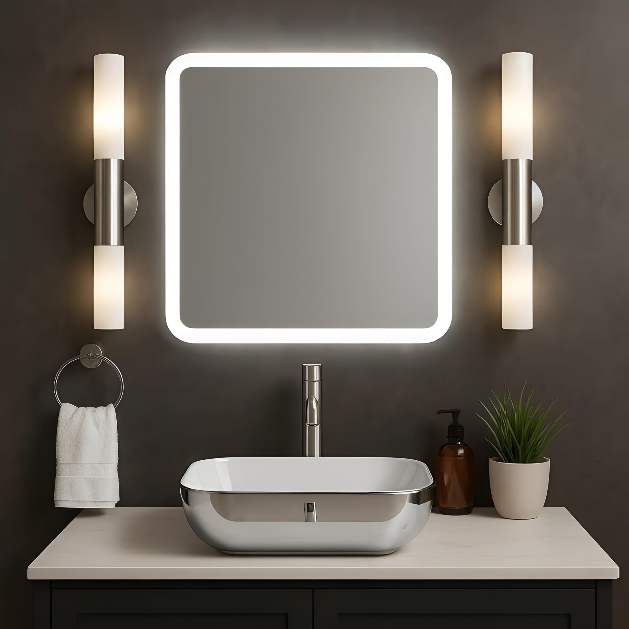 White Ceramic Wash Basin - Modern Vessel Sink -3