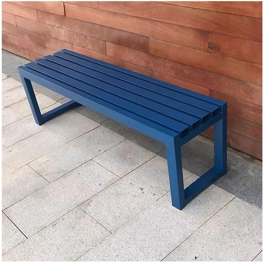 Patio Furniture Bench Park Chairs Outdoor Benches Stadium Benches Iron Chairs Benches Shopping Mall Leisure Benches Garden Outdoor Bench(Color:D)