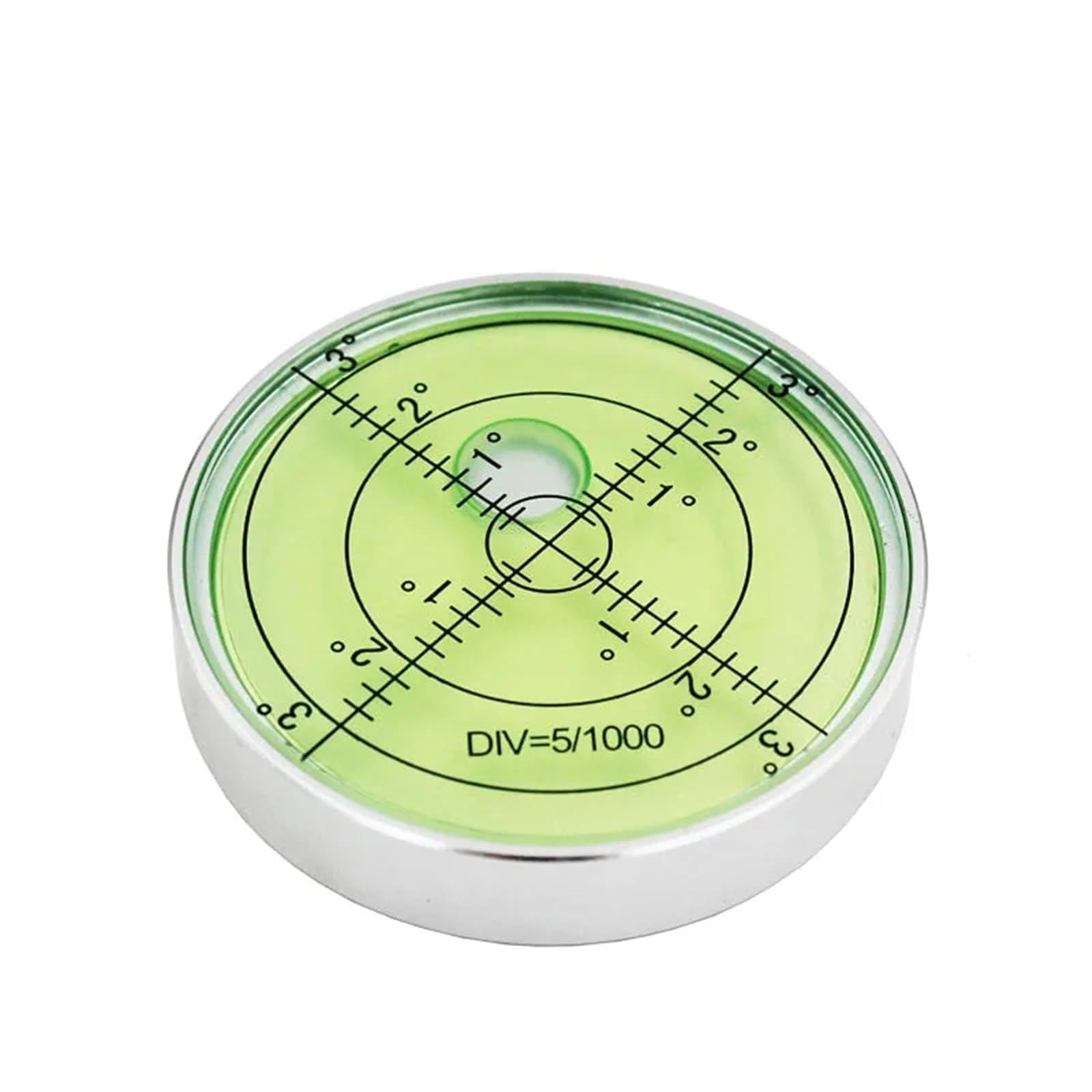 Round Universal Spirit Level Bubble Diameter 60mm Height 10mm Desktop Operation Surface Leveling Tool(Yellow)