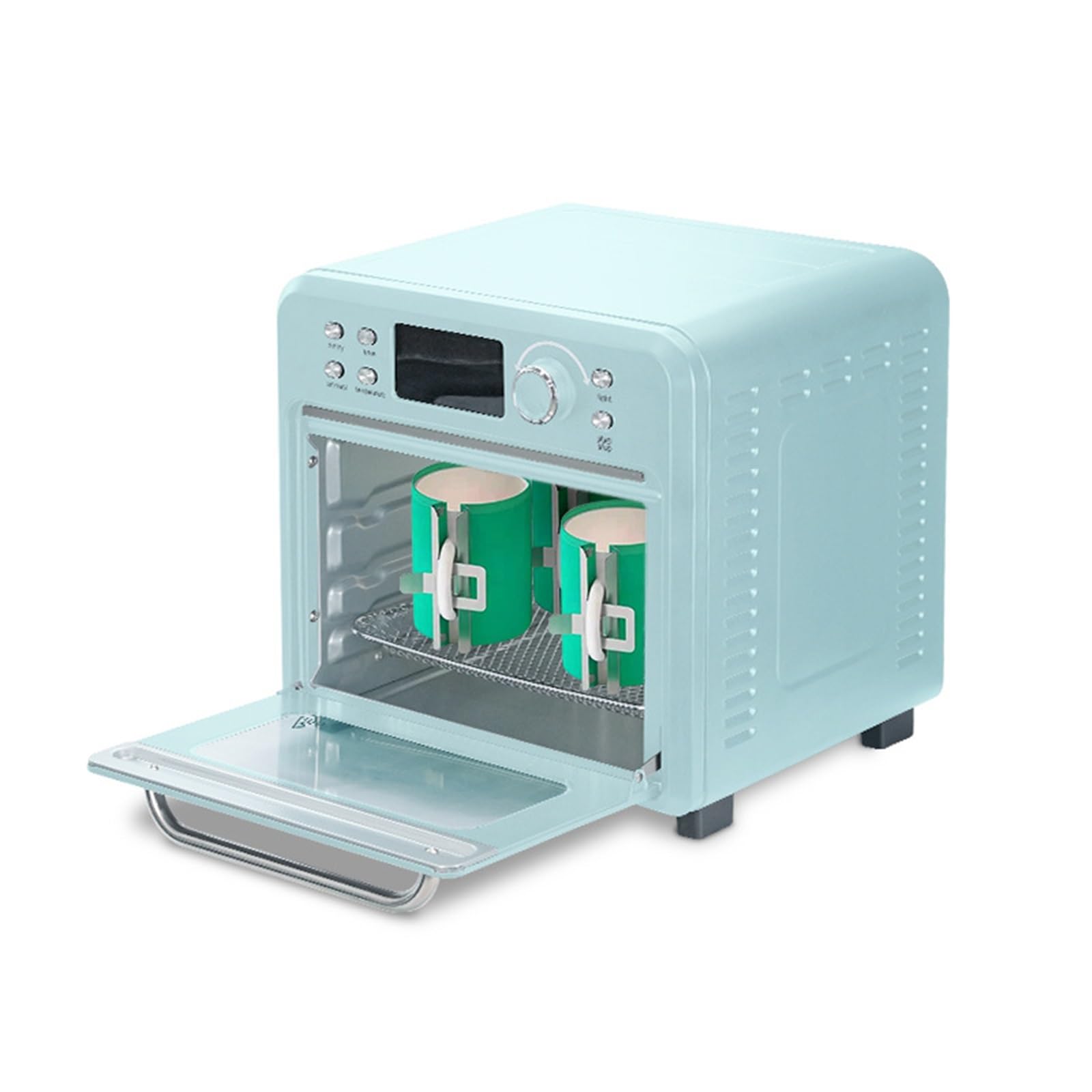 Máquina de horno de sublimación para espacios en blanco de sublimación, horno de convección de luz con pantalla digital para tazas, vasos, tazas y botellas de agua