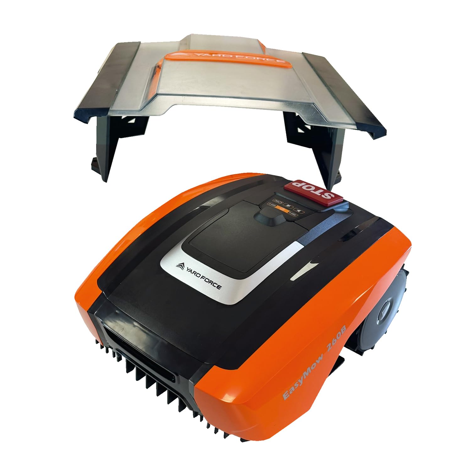 YARD FORCE Rasenmähroboter Easymow 260B & AR SH02-EU Plus Mähroboter-Garage
