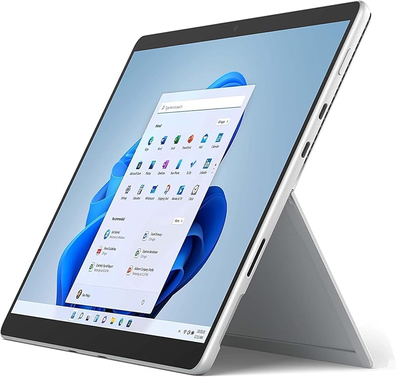 Tableta desbloqueada Microsoft Surface Pro 8 LTE, Intel Evo i5, 16 GB de RAM, 256 GB SSD, gráficos Intel Iris Xe, pantalla táctil de 13" Windows 11 PRO, Platinum (renovado)