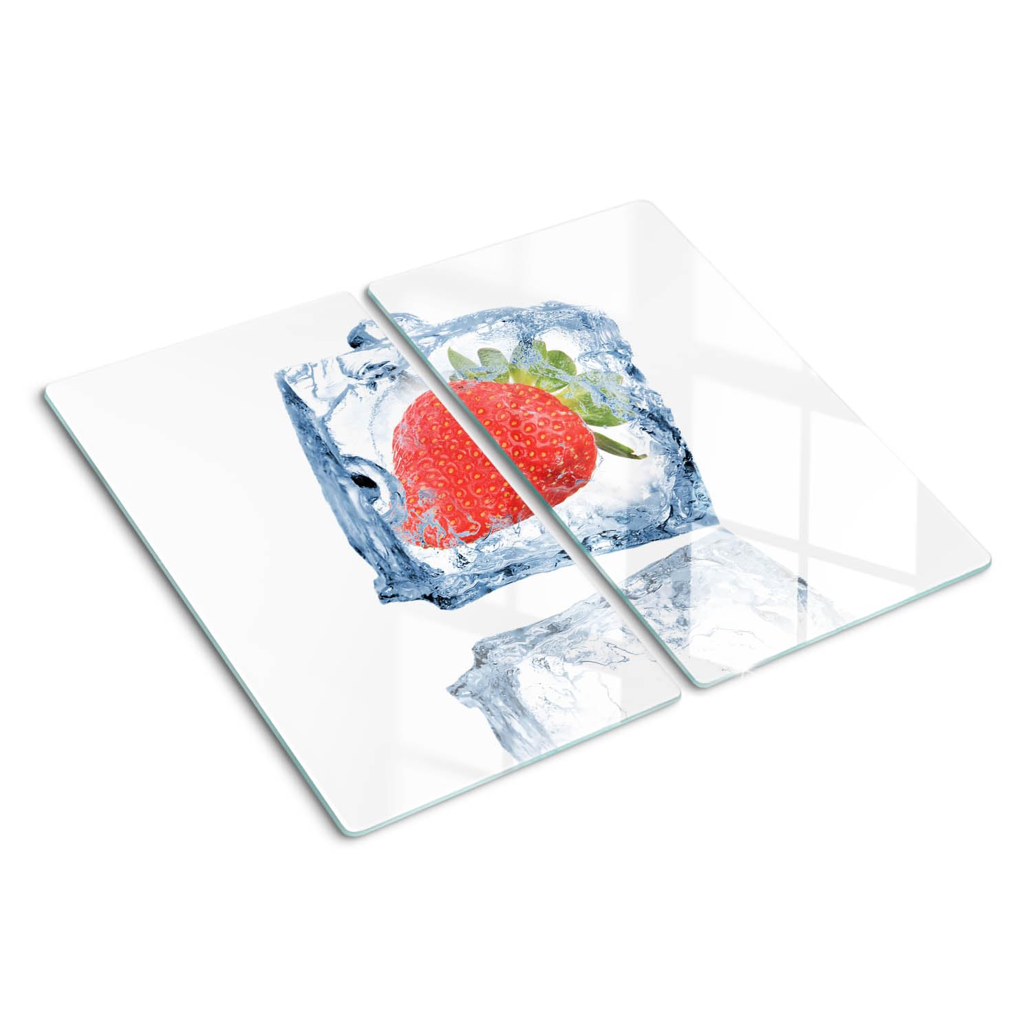 Protège-plan de travail moderne pour cuisiner proprement avec design fraise avec glace