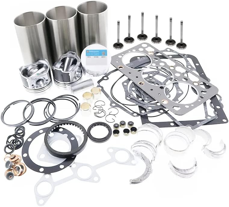 FridayParts STD Overhaul Rebuild Kit Compatible for Mitsubishi S3L2 S3L Engine Peljob Excavator EB250 EB300 EB306