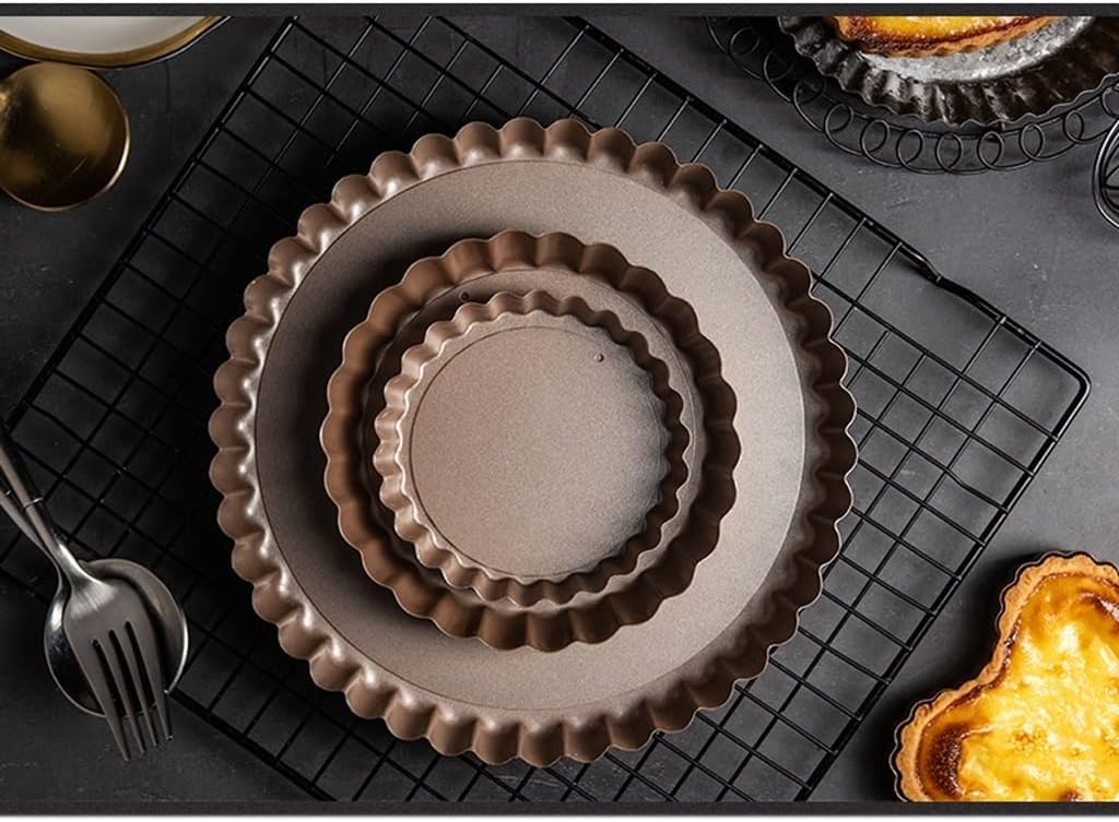 Nonstick Baking Pan for Cooking Pizza Tray Home Pizza Baking Tray Round Pizza Tray Pizza Baking Tray Bakeware Microwave, Cooking, Casserole Dish and Daily Use, (Size : 8inch) ()