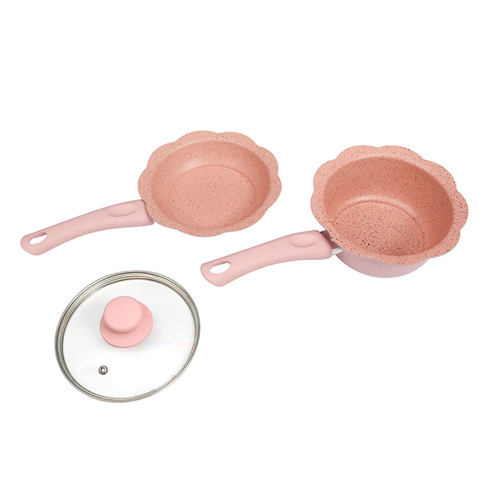 Tsophreniq Space Saving Cook Pots for Milk Soup Multifunctional Cookware with Cover Nonstick Eggs Frying Pans Stewpan Saucepan Single Apartment Pots