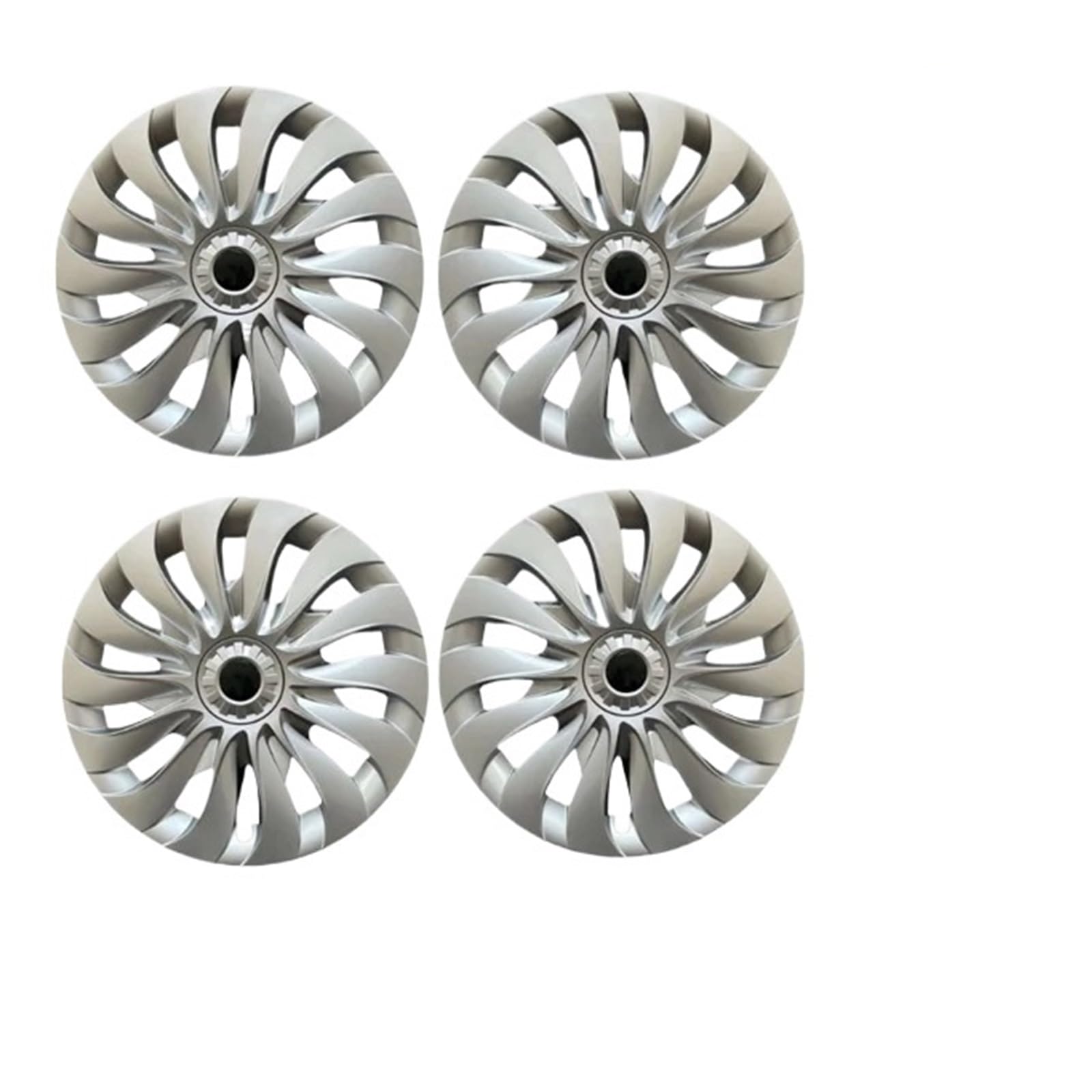 4PCS 18-Inch Wheel Cover, Compatible With Tesla Model 3 Highland 2024 Performance Hub Caps Replacement Wheel Cap Full Rim Cover Accessories(L-R Silver)