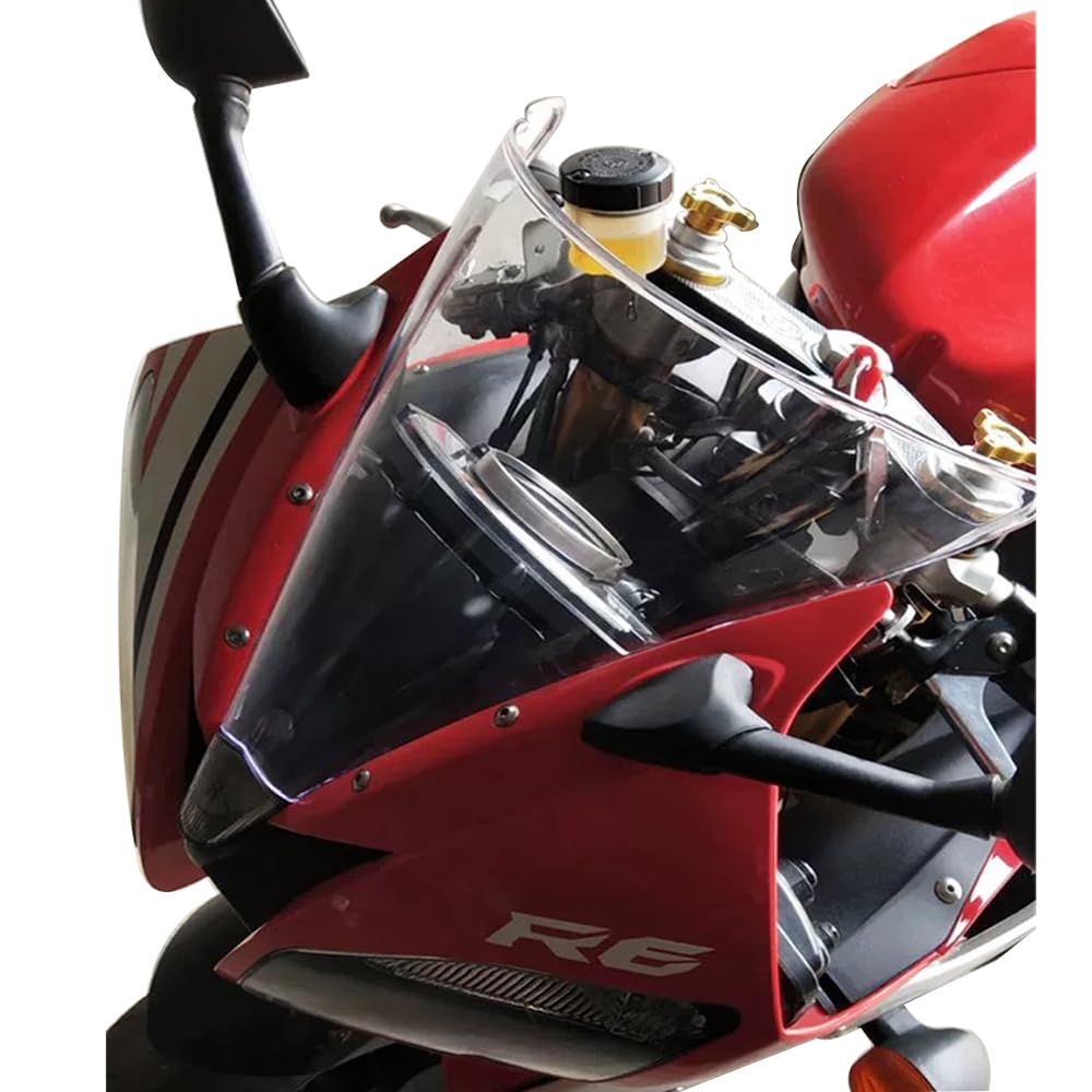 szyba motocykla Motocykl szyby przedniej szyby Moto deflektor powietrza Visor ABS dla YZFR6 YZF R6 600 2006-2007/2008-2016 (Color : 2006 to 2007 Blue)