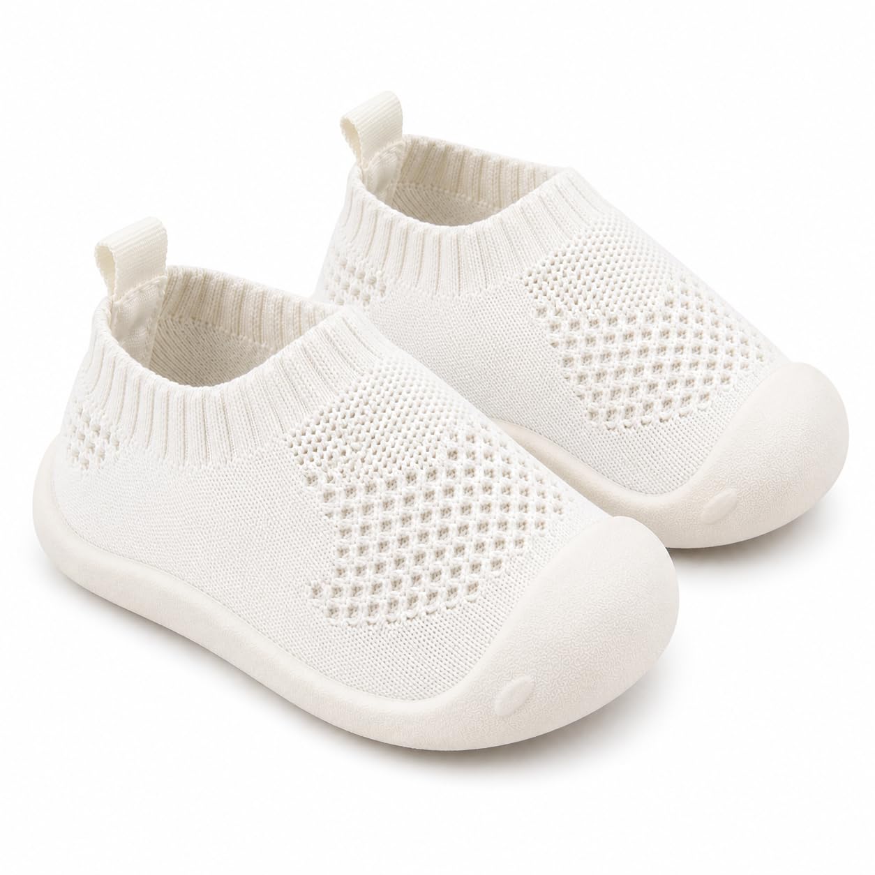 Baby First-Walking Shoes 1-4 Years Kid Shoes Trainers Toddler Infant Boys Girls Soft Sole Non Slip Cotton Canvas Mesh Breathable Lightweight TPR Material Slip-on Sneakers Outdoor-image-1