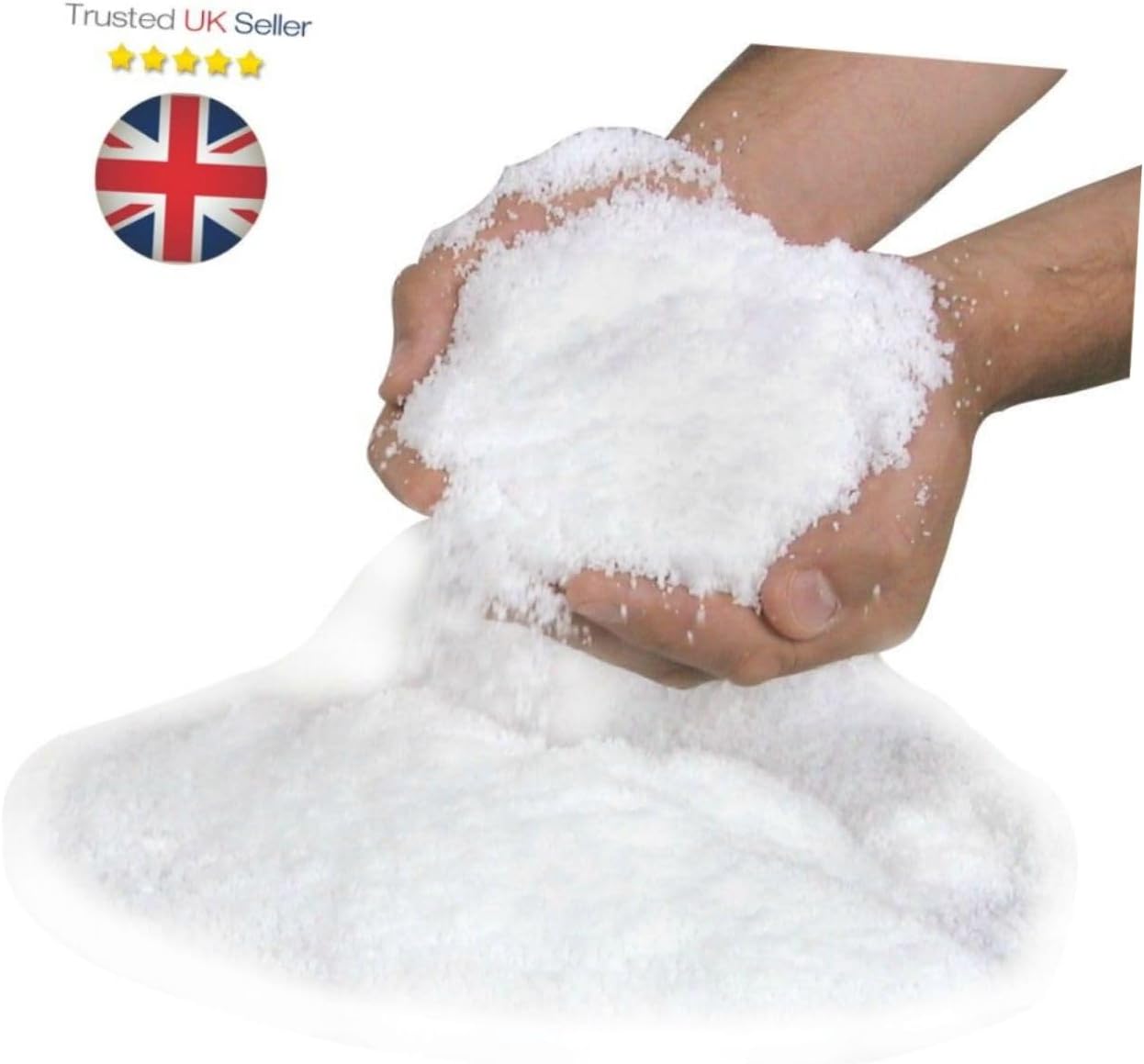 Cabilock Artificial Christmas Fake Snowflakes 500g Pack for Snow Decorations Craft Projects