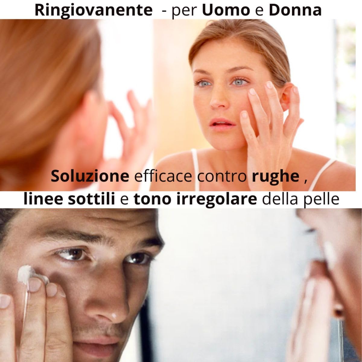 Crema Facial Regeneradora RC Antiarrugas para Pieles Maduras con Rosa Mosqueta, Retinol, Vitamina C, Ácido Hialurónico y Coenzima Q10-50 ml | Anti-Envejecimiento e Hidratante