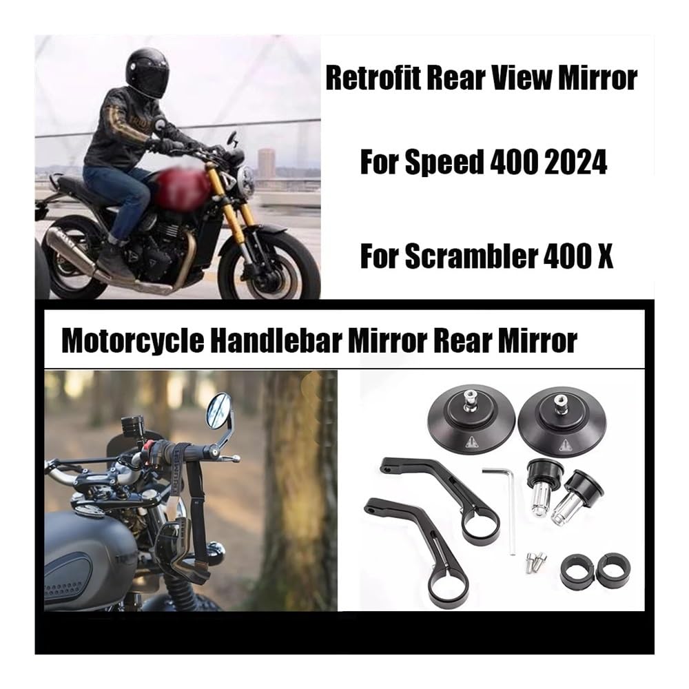 Amazon | バイクミラー トライアンフ スピード 400 スクランブラー 400