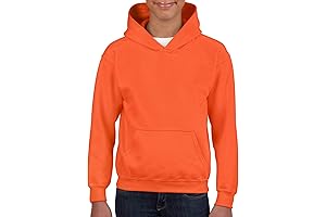 Cool and Sporty Youth Orange Hoodie