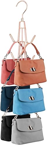 ZEDODIER Organizador para colgar monederos para armario soporte para bolsa colgante mantiene los bolsos visibles y en buenas condiciones gancho de