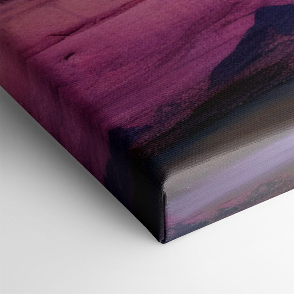Canvas for Living Room. Navigating Nature's Mazes: Exploring The Depths of Red Sandstone Slot Canyons, 27 x 18 inch Canvas Wall Art - Ready to Hang