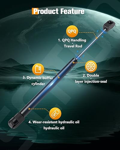 Vista 700 de SCITOO PM1017 - Soportes de elevación de 17.8 pulgadas para Hyundai Santa Fe 2007-2012 trasero izquierdo y derecho Liftgate Shock Struts 2pcs