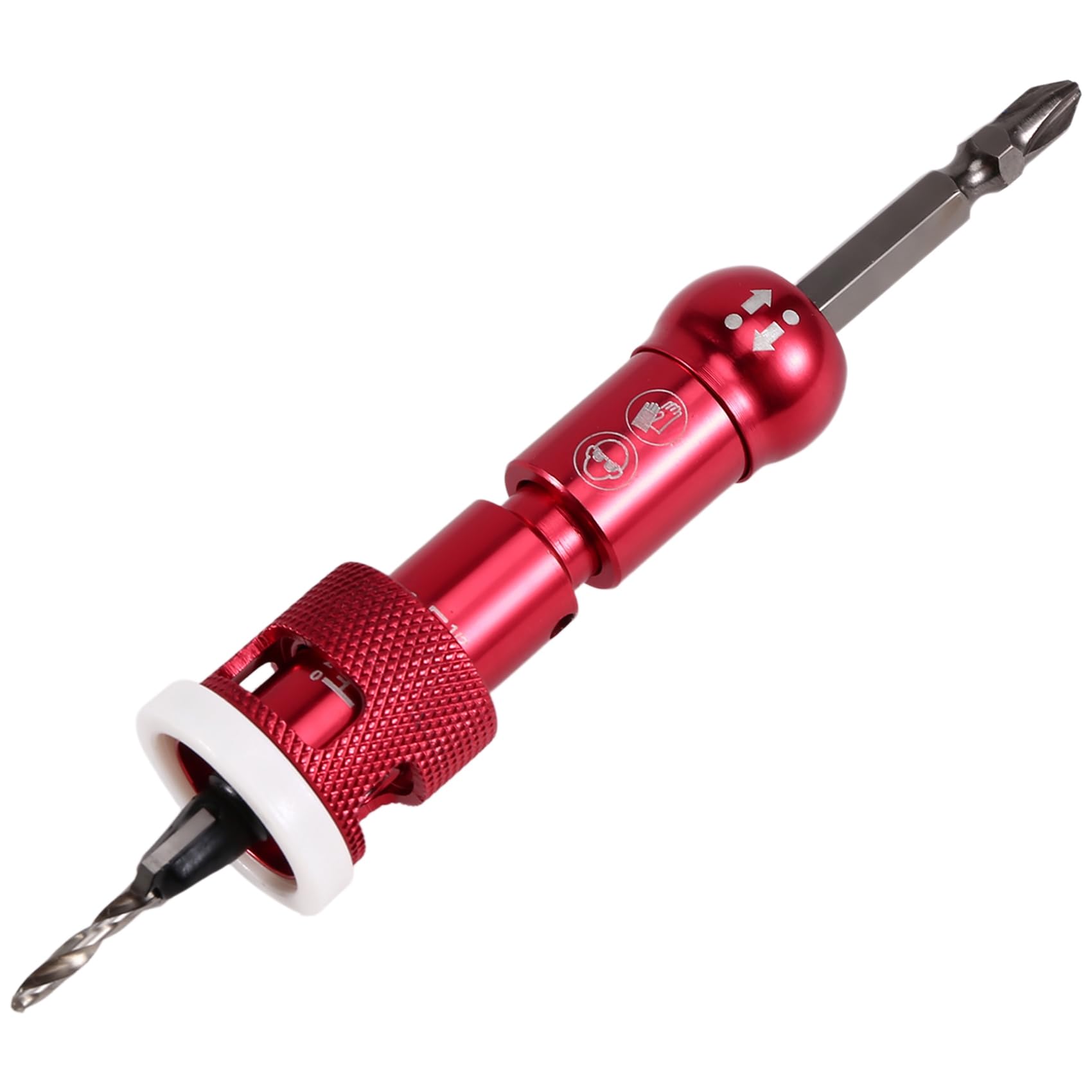 Littimoon Countersunk Drill with Stopper Countersunk Taper Drill Step Drill for Woodworking Woodworking Hole Cutting Tool Install the Hole Opener 2.8 * 8mm