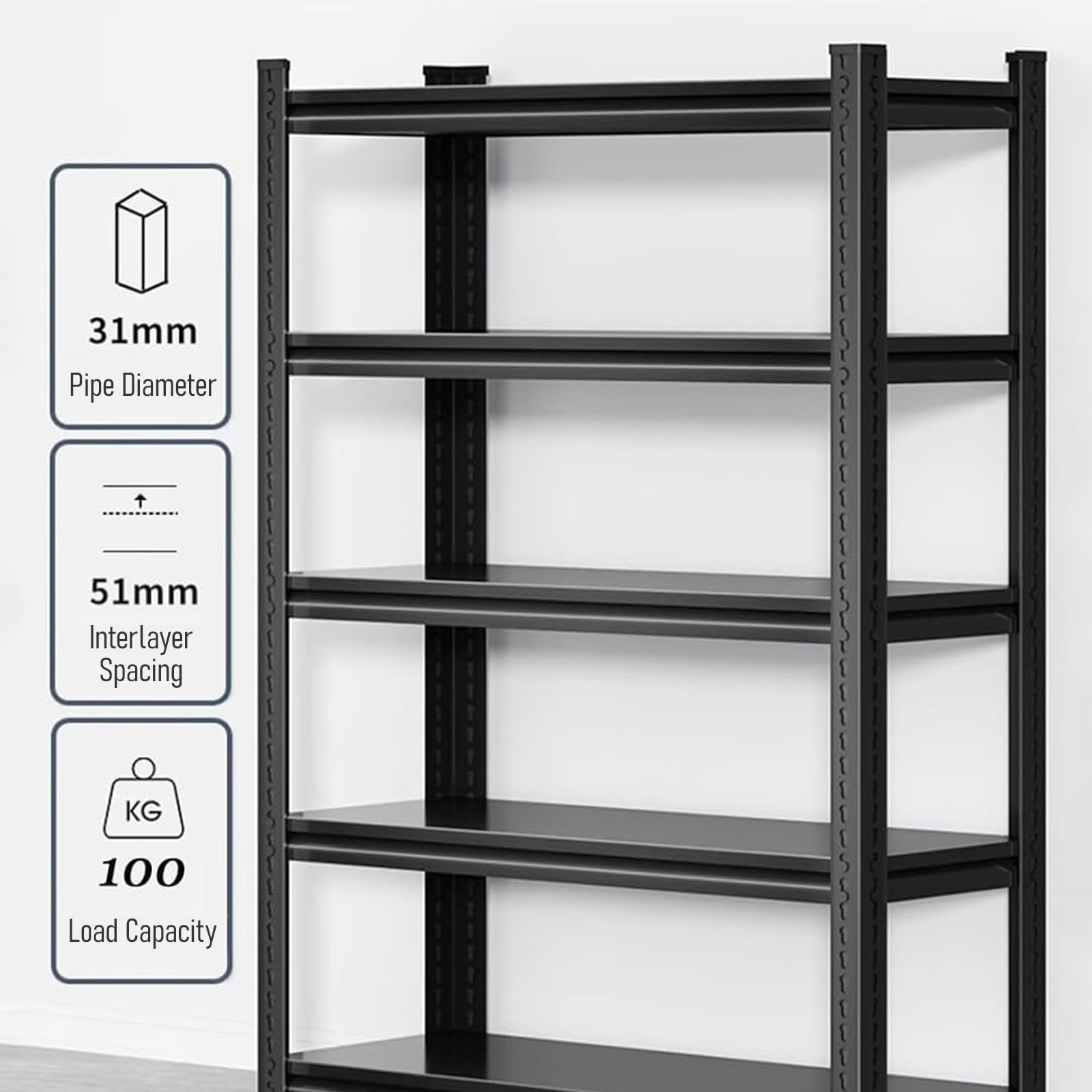 Scaffale Metallo Relaxdays 2X Scaffale In Metallo, 875 Kg - 2