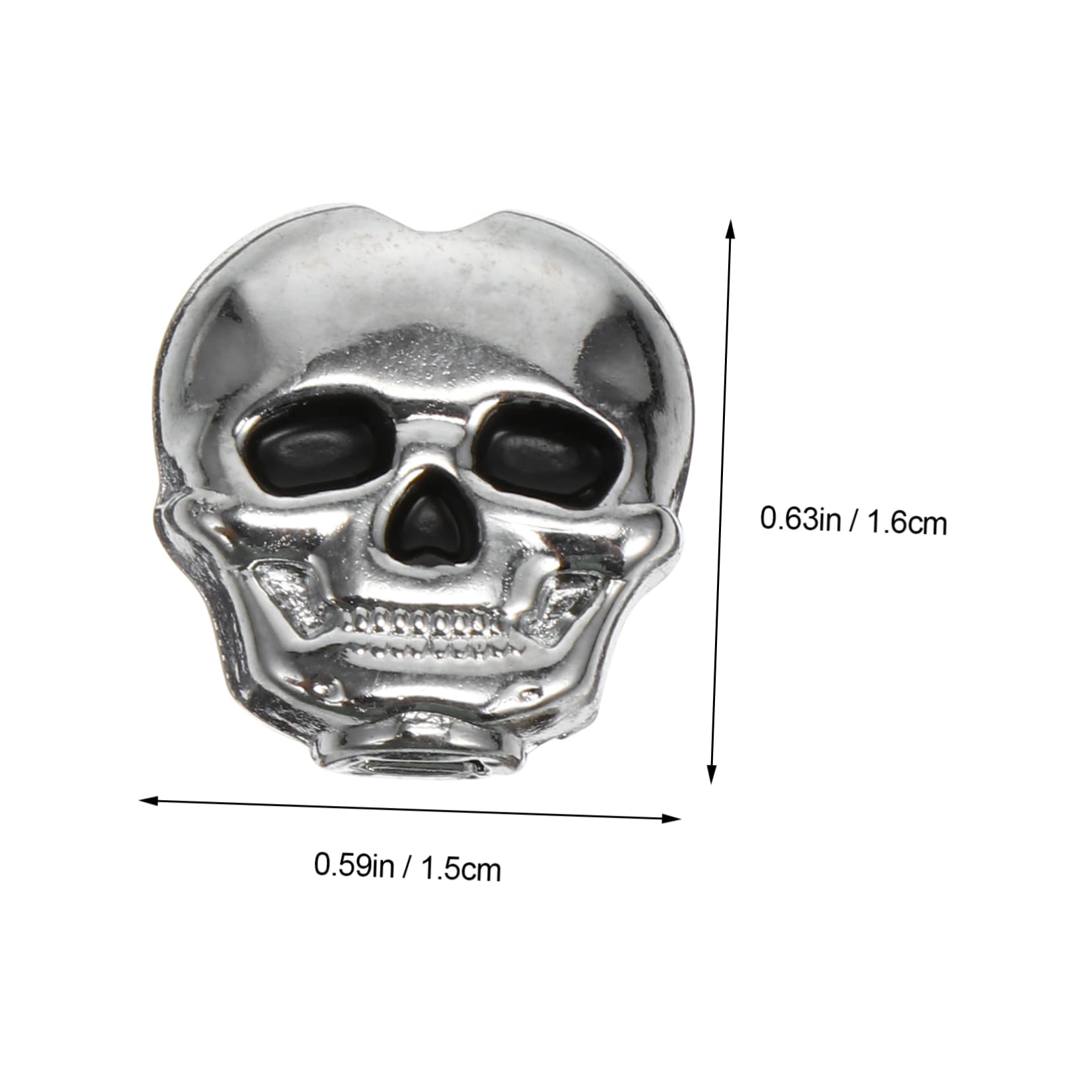 Generic 6Pcs Skull Guitar Tuning Pegs Durable Machine Heads for Electric Guitar Tuners with Smooth Finish Present for Musicians