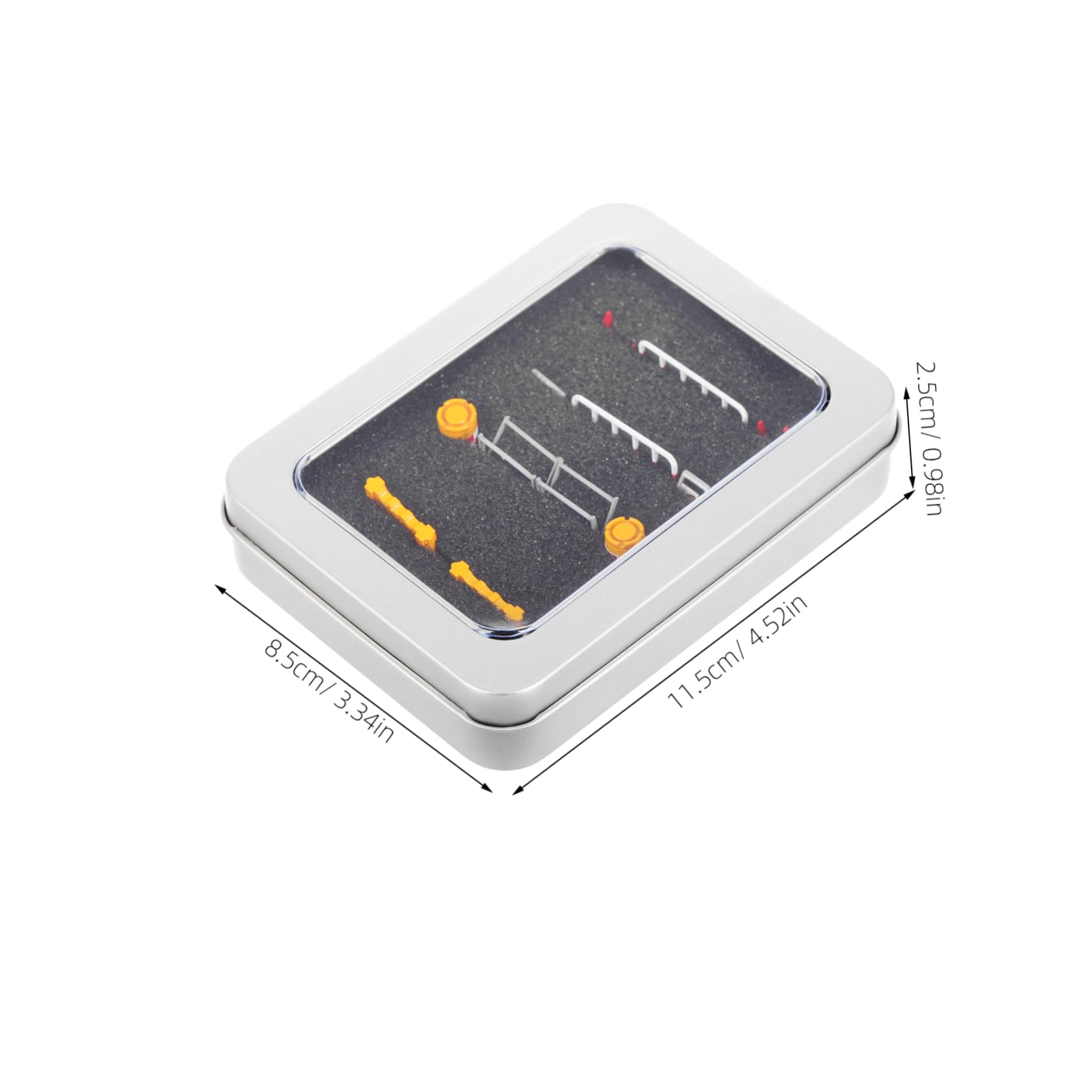 Gogogmee Miniature Road Sign Toy Stick Tiles Kit Toy Construction Cones and Signs Mini Street Lights for Kids Bedroom