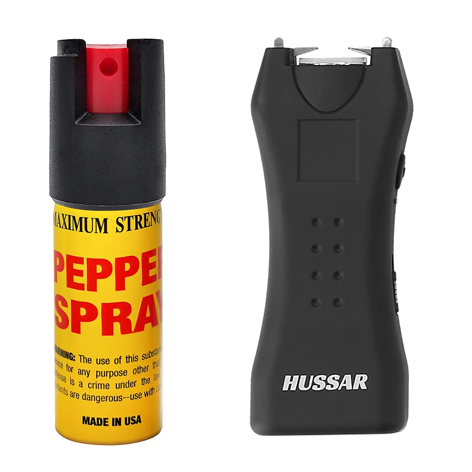 Buy Hussar SelfDefense Kit, Pepper Spray & Stun with Flashlight, 12