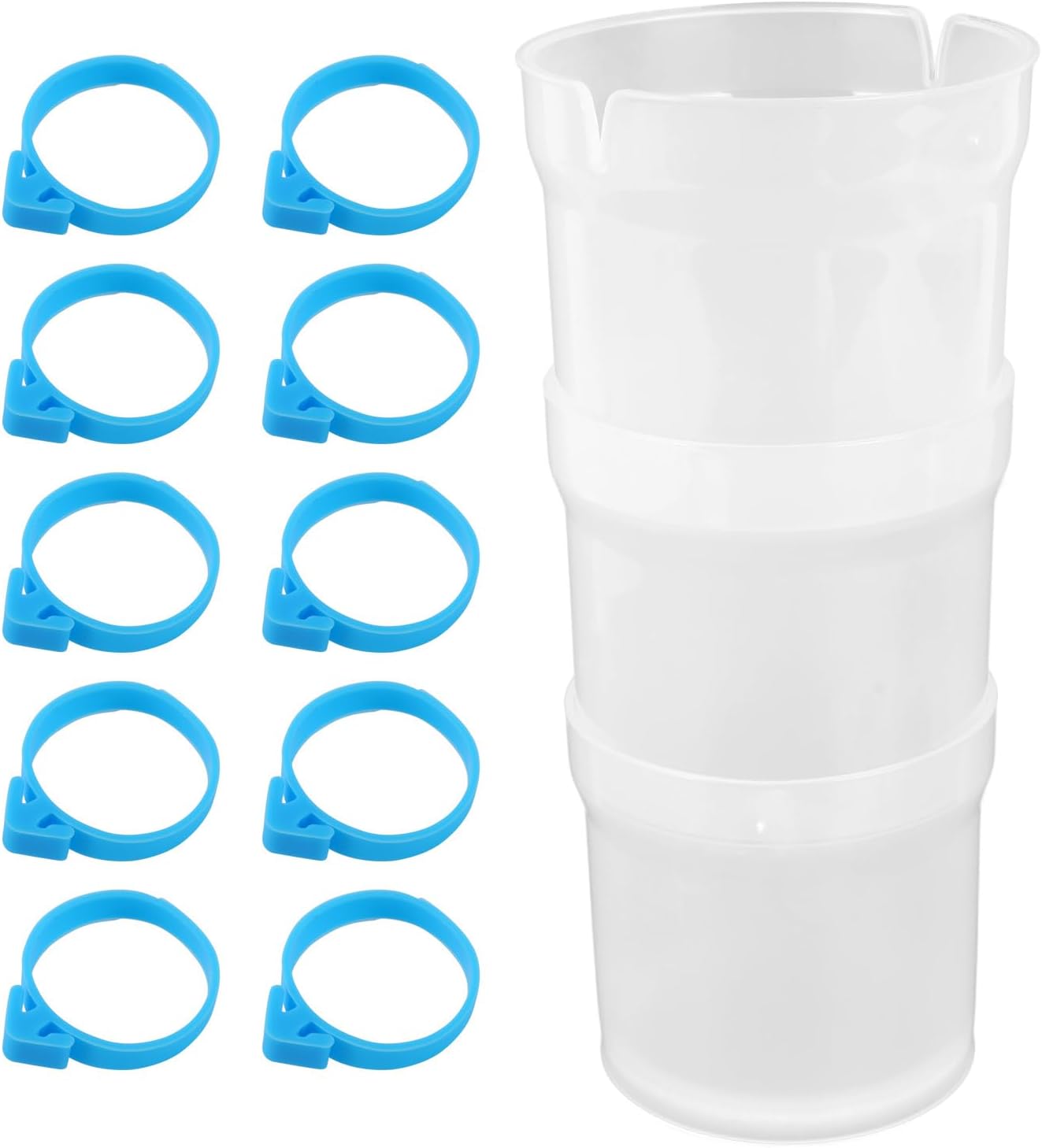Piping Bag Holder for Filling, Pastry Bags Holder Stand with 10 Sealing Ring Silicone Cake Decorating Accessory Stand Baking Tool Organizer Supplies for Cake Decorating Gadgets Icing Frosting Filling